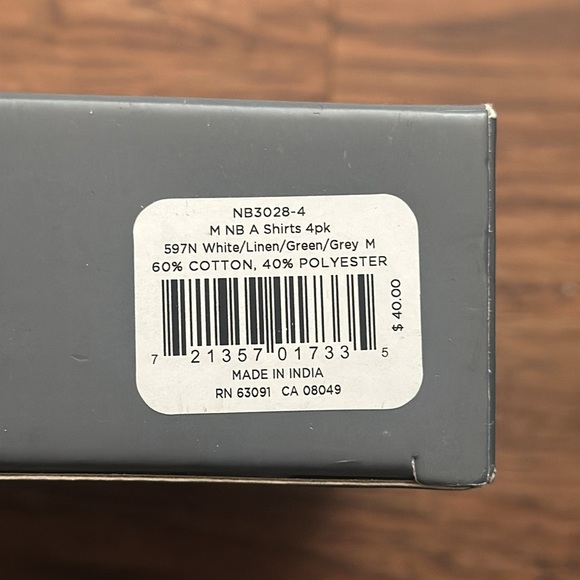 Men’s New Balance Everyday Cotton Rib A-Shirt - Picture 5 of 6